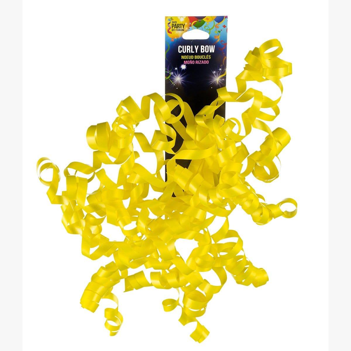 Buy Gift Wrap & Bags Curly Bow - Neon Yellow sold at Party Expert