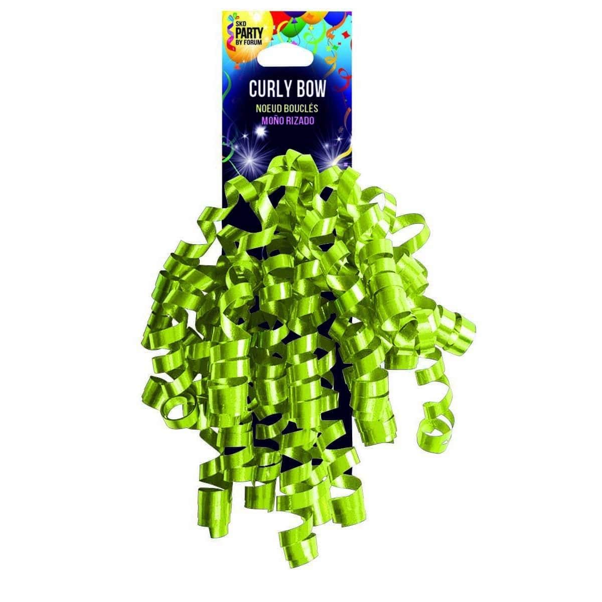 Buy Gift Wrap & Bags Curly Bows - Lime sold at Party Expert