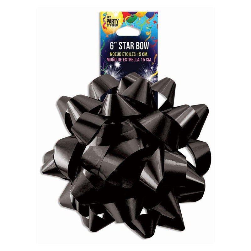 Buy Gift Wrap & Bags Star Bow 6 In. - Black sold at Party Expert