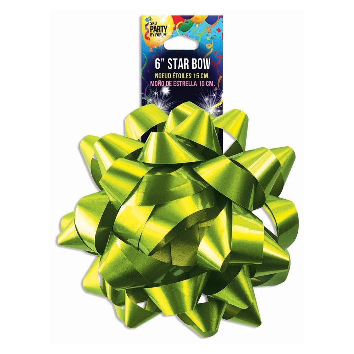 Buy Gift Wrap & Bags Star Bow 6 In. - Lime sold at Party Expert