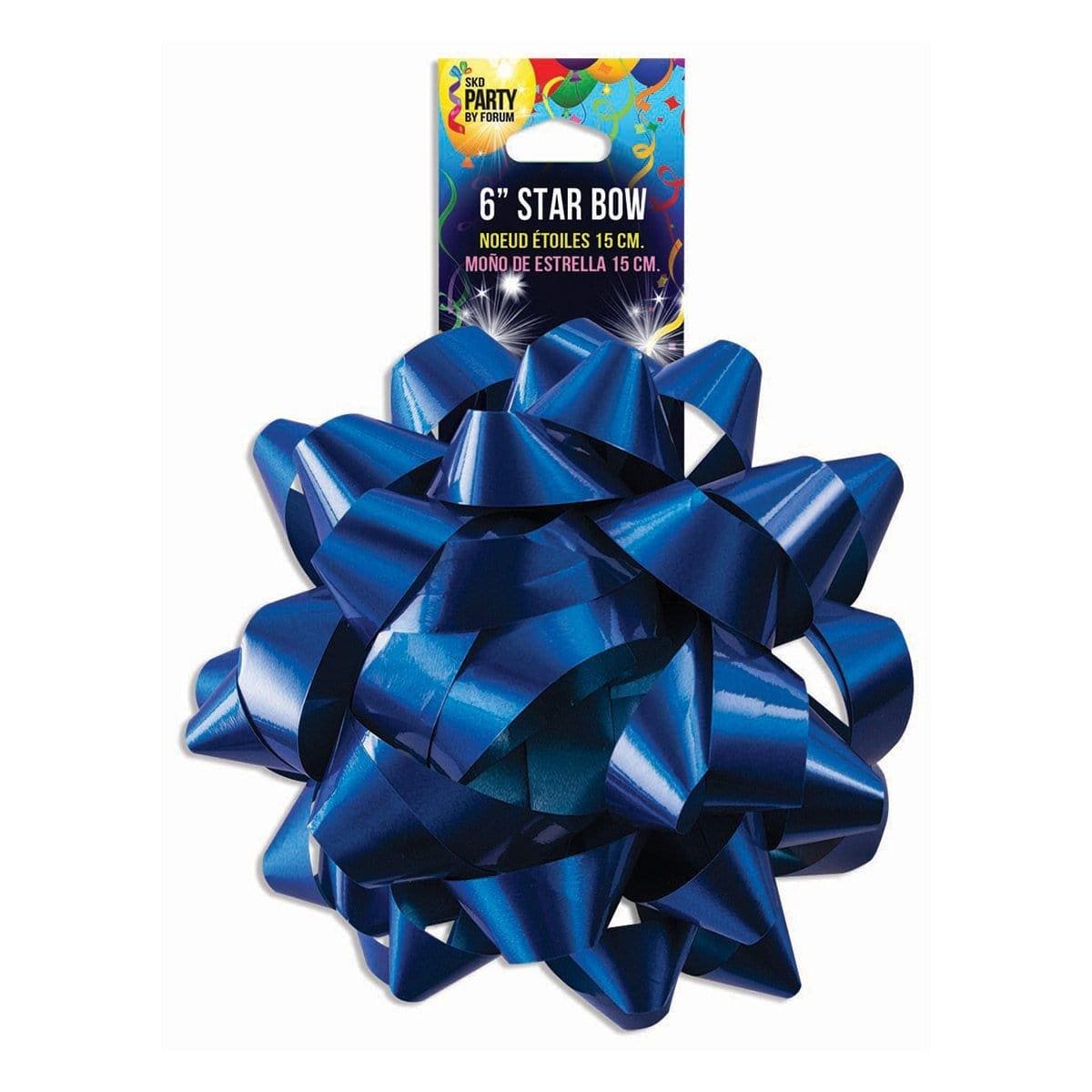 Buy Gift Wrap & Bags Star Bow 6 In. - Royal Blue sold at Party Expert