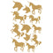 Buy Kids Birthday Gold unicorn stickers, 12 per package sold at Party Expert