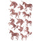 Buy Kids Birthday Rose gold unicorn stickers, 12 per package sold at Party Expert