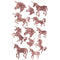 Buy Kids Birthday Rose gold unicorn stickers, 12 per package sold at Party Expert