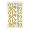 Buy Wedding Diamonds Stickers - Numbers - Gold sold at Party Expert