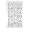 Buy Wedding Diamonds Stickers - Numbers - Silver sold at Party Expert