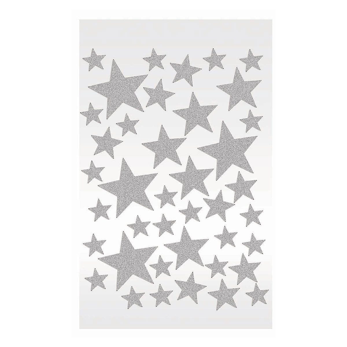 Buy Wedding Diamonds Stickers - Stars - Silver sold at Party Expert