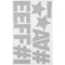 Buy Wedding Glitter Stickers 3 In. - Letters - Silver sold at Party Expert