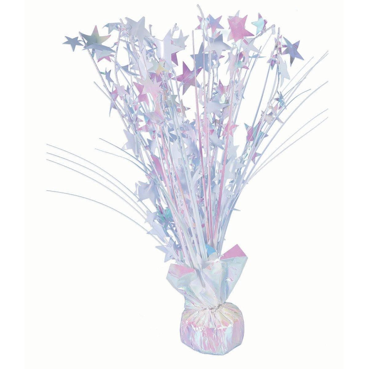 Buy Decorations Iridescent Star Centerpieces, 15 Inches sold at Party Expert