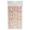 Buy Wedding Diamond Stickers - Numbers - Rosegold sold at Party Expert