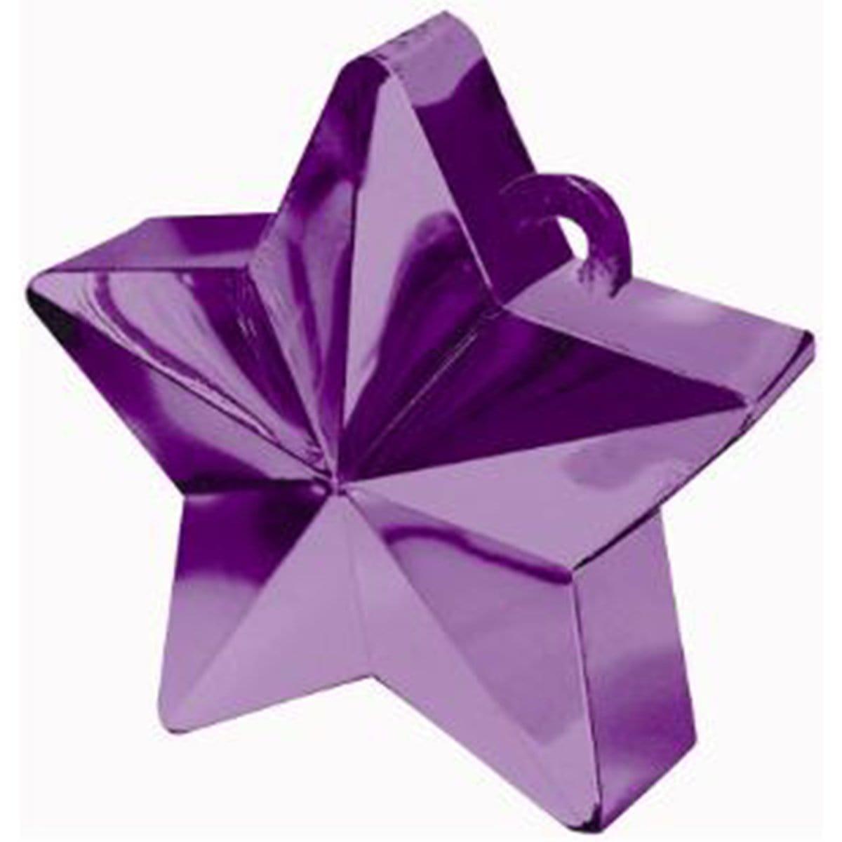 Buy Balloons Purple Star Balloon Weight sold at Party Expert