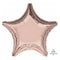 Buy Balloons Rose Gold Star Foil Balloon, 18 Inches sold at Party Expert