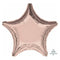 Buy Balloons Rose Gold Star Foil Balloon, 18 Inches sold at Party Expert