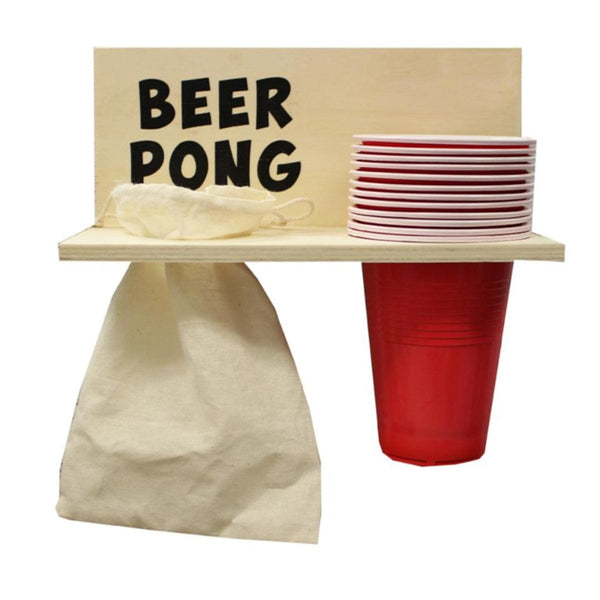 Jeu à boire Bière-Pong avec 2 balles et 24 gobelets