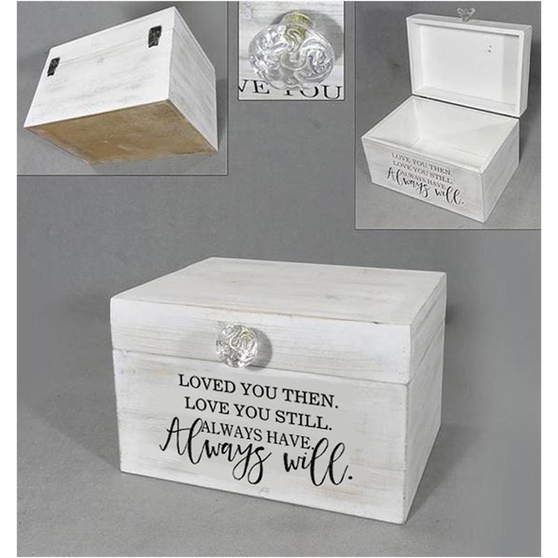 Buy Wedding Wood Treasure Box - Loved You sold at Party Expert