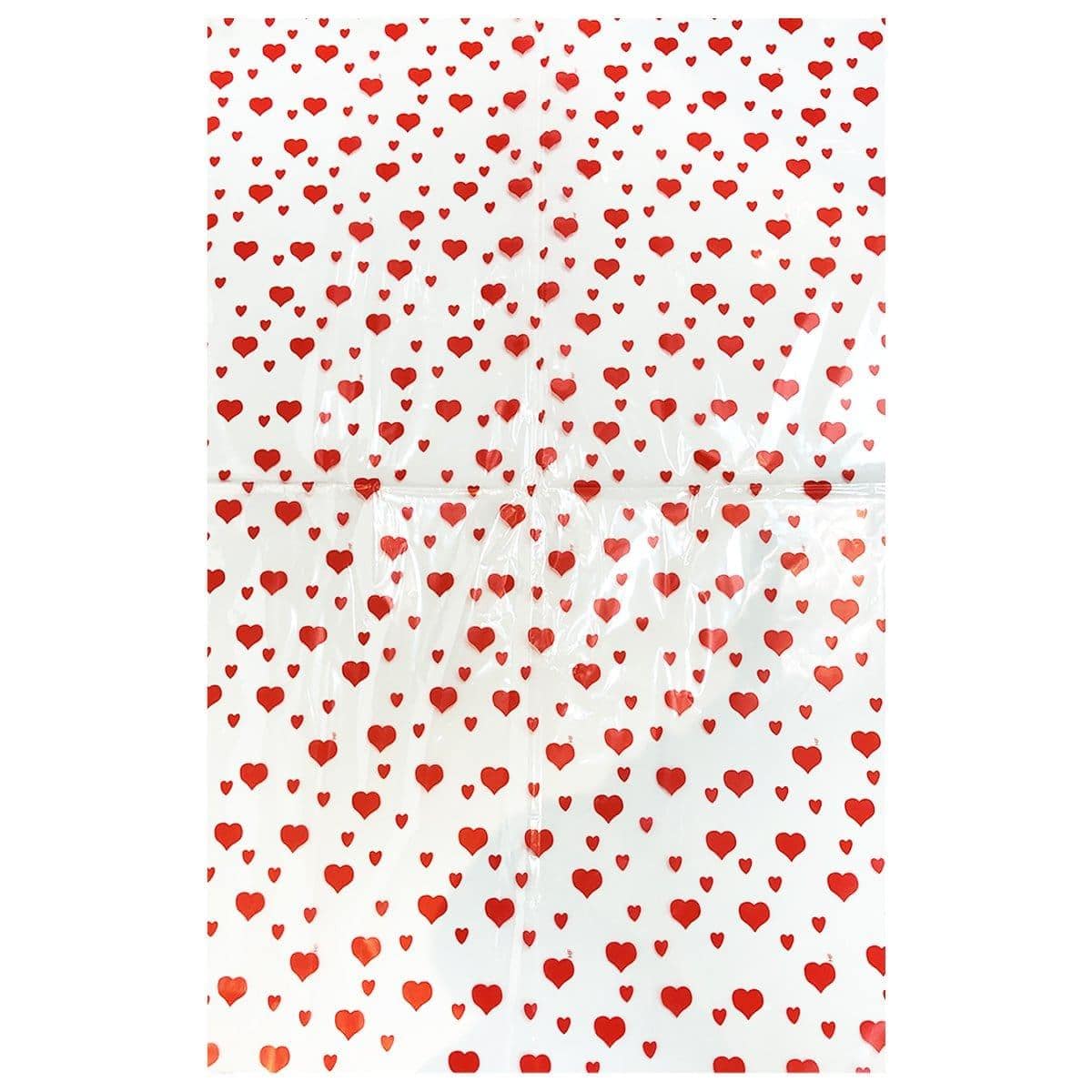 Buy Valentine's Day Large Print Heart Opp Bag sold at Party Expert