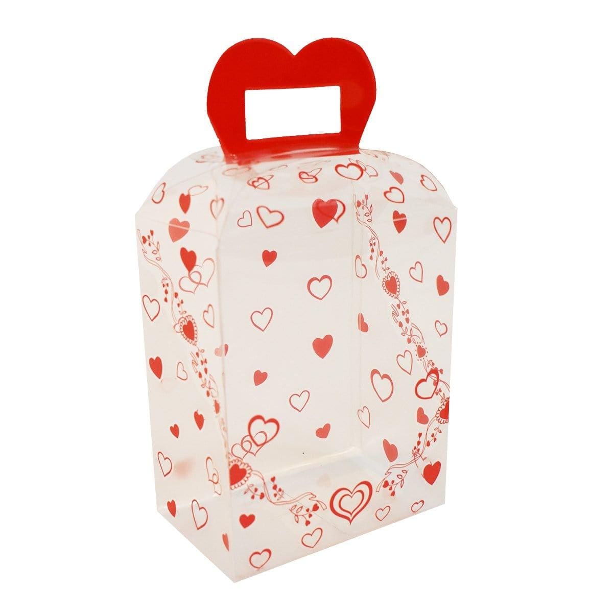 Buy Valentine's Day Small Print Heart Square Box sold at Party Expert