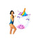 STORTZ TOYS Summer Unicorn Face Pool Float 840092702945