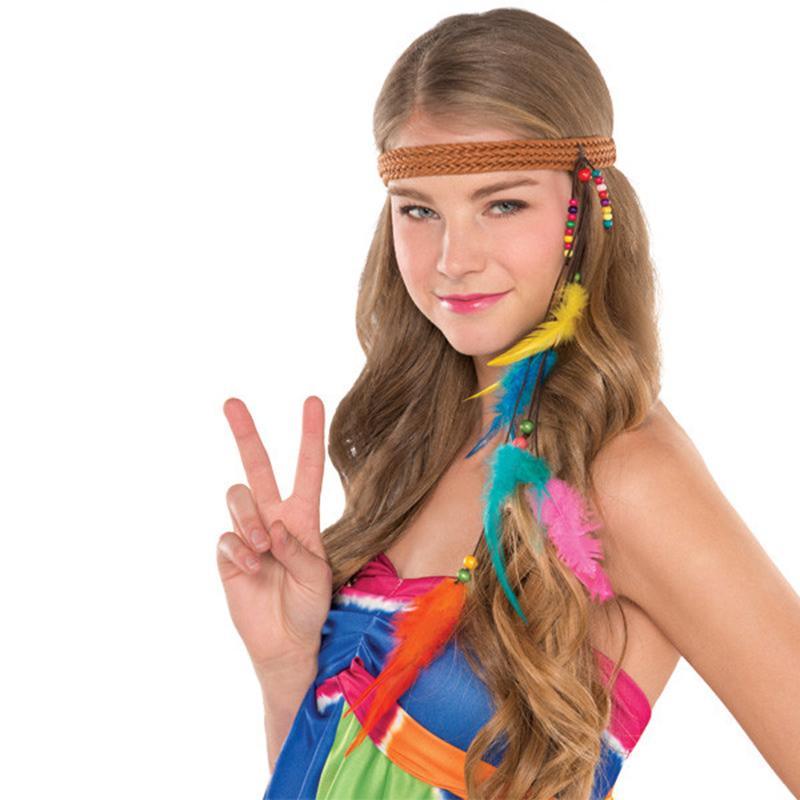 Buy Costume Accessories 60’s hippie headband for adults sold at Party Expert