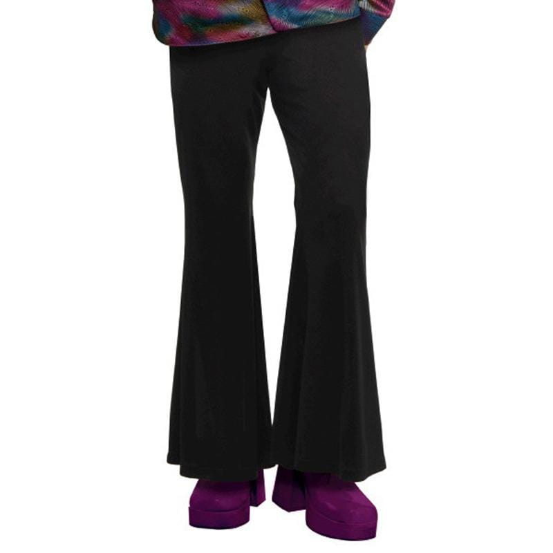 Black Bell Bottom Pants for Men | Party Expert