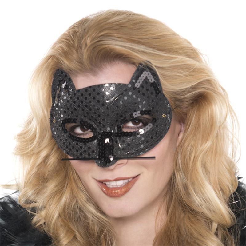 Buy Costume Accessories Black fancy cat mask sold at Party Expert