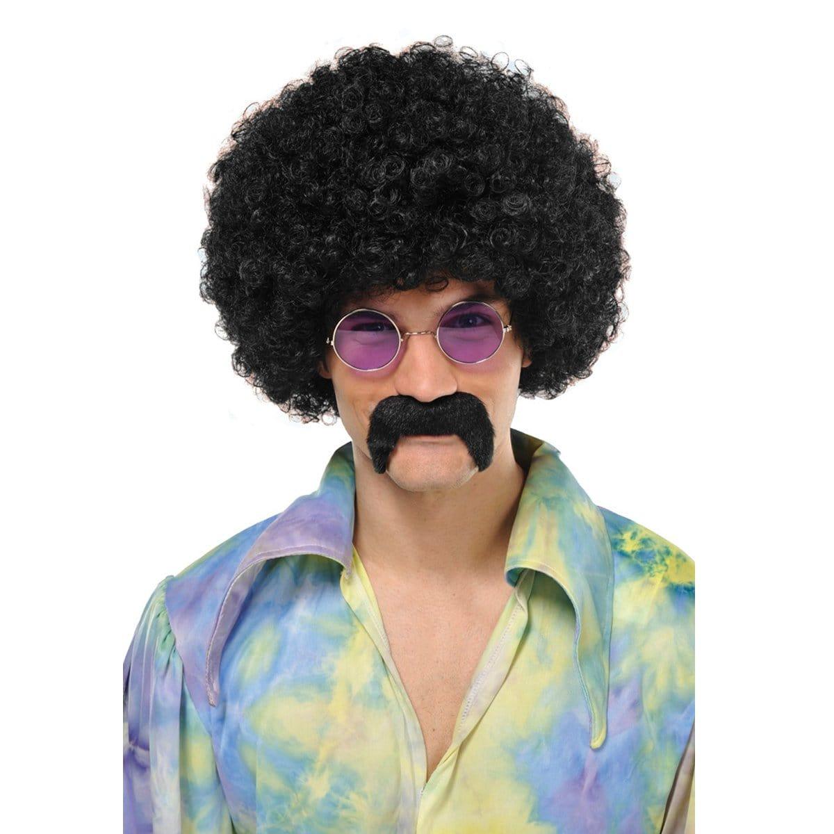 Buy Costume Accessories Black hippie mustache sold at Party Expert