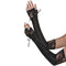 Buy Costume Accessories Black lace corset long fingerless gloves for adults sold at Party Expert