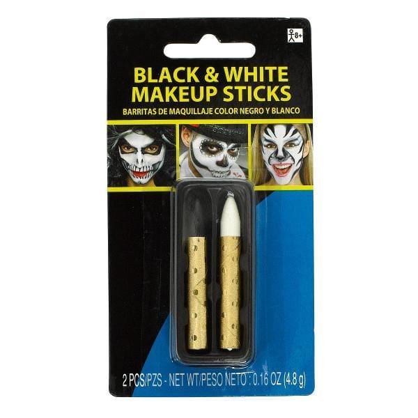 Buy Costume Accessories Black & white makeup sticks sold at Party Expert