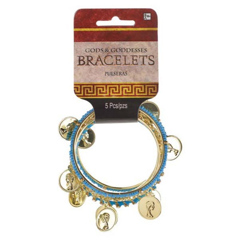 Buy Costume Accessories Deluxe bangle bracelets, 5 per package sold at Party Expert