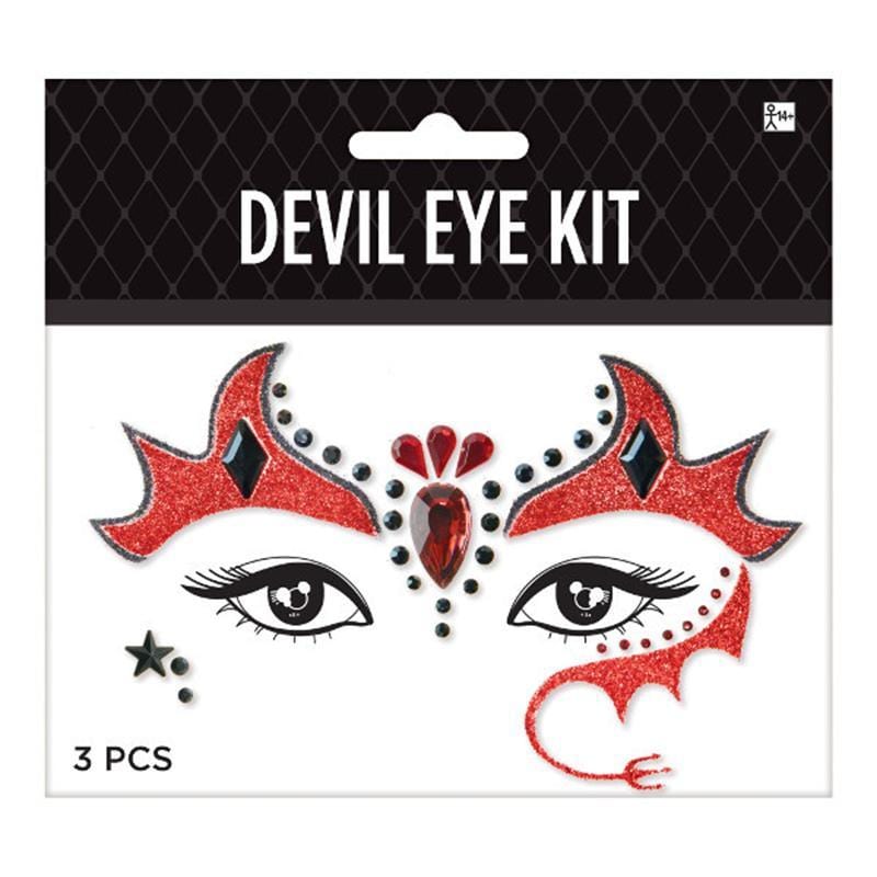 Buy Costume Accessories Devil face crystals sold at Party Expert