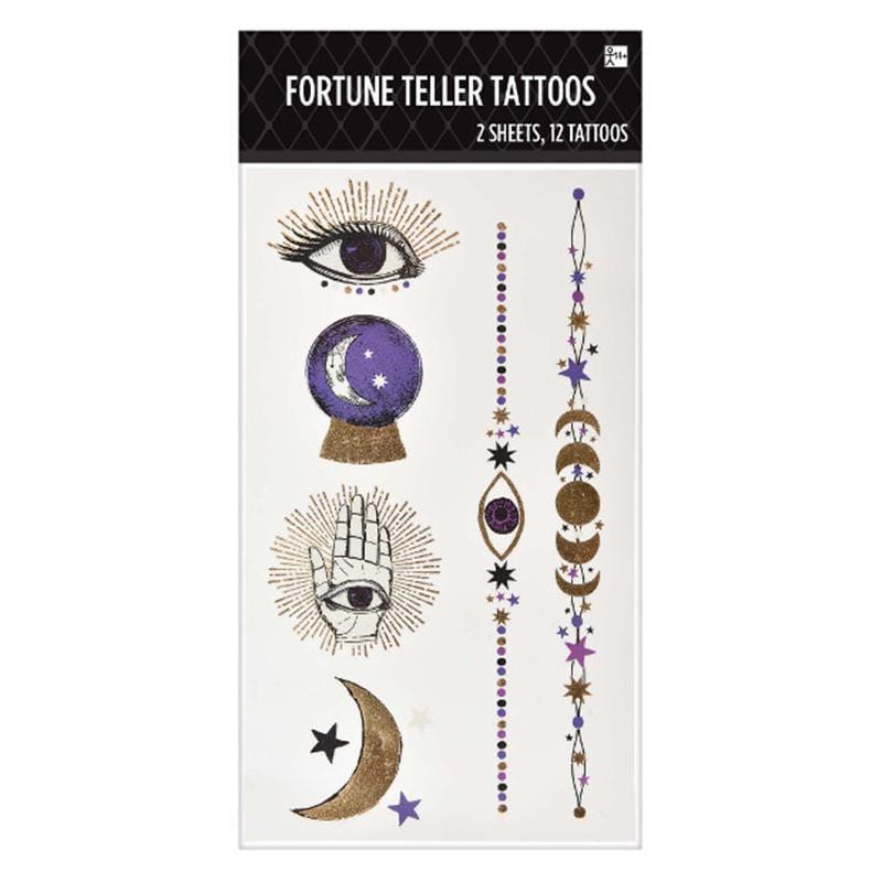 Buy Costume Accessories Fortune teller temporary tattoo kit sold at Party Expert
