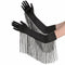 Buy Costume Accessories Long Black Fringed Gloves sold at Party Expert