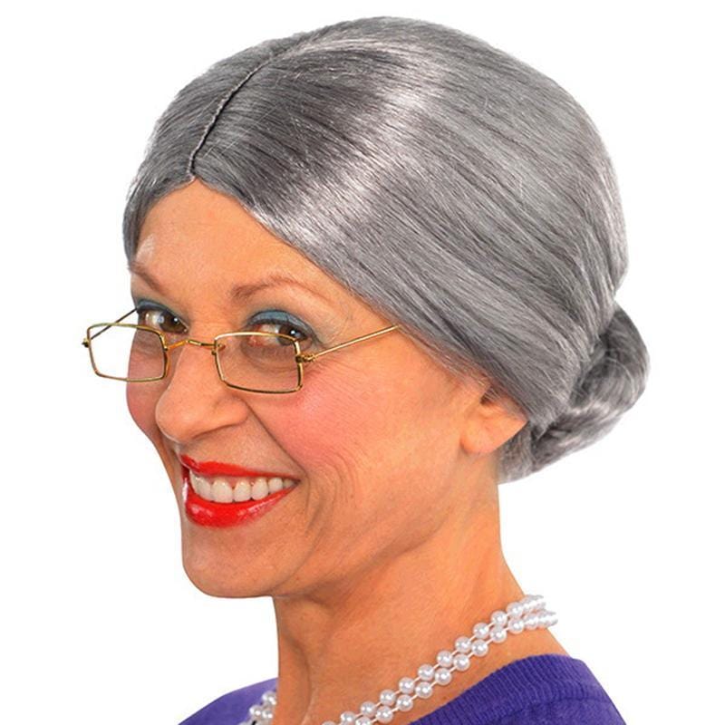 Buy Costume Accessories Old lady wig for women sold at Party Expert