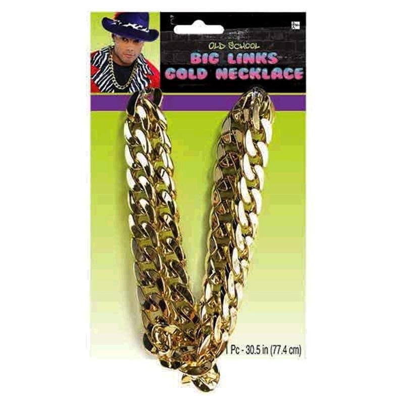 Buy Costume Accessories Old school big links gold chain sold at Party Expert