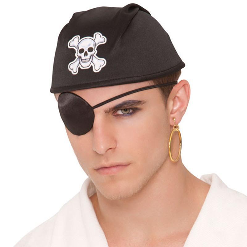 Buy Costume Accessories Pirate earring & eye patch set sold at Party Expert