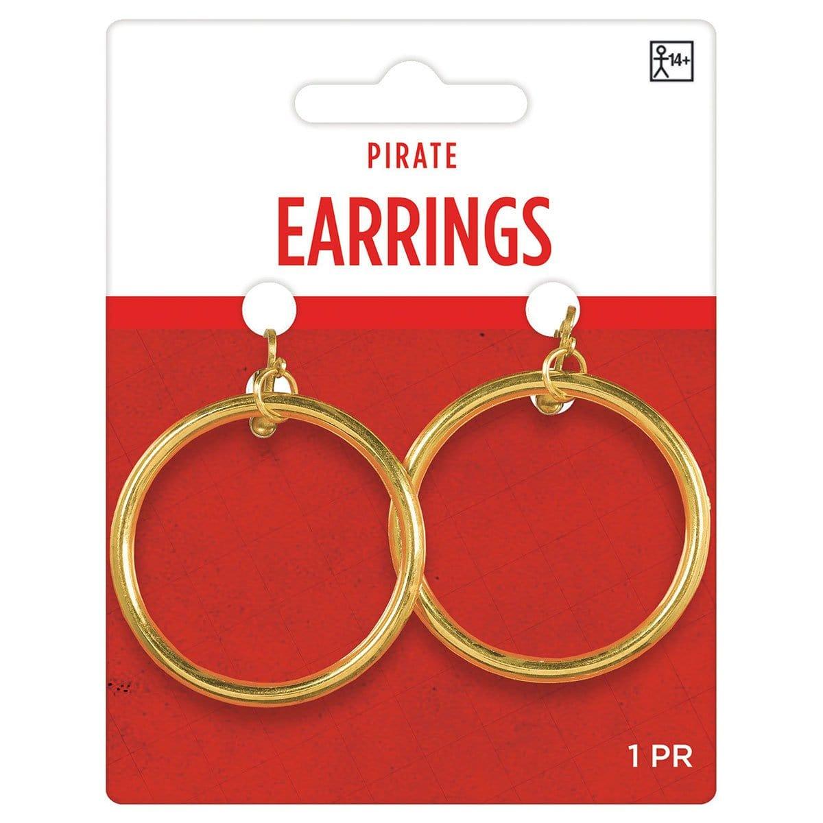 Buy Costume Accessories Pirate Hoop Earrings sold at Party Expert