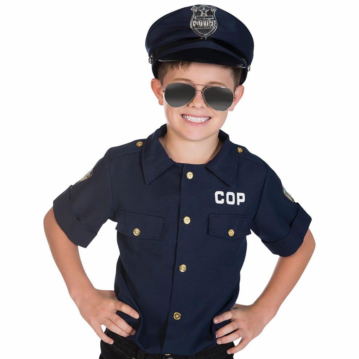Buy Costume Accessories Police Mirror Sunglasses for Kids sold at Party Expert