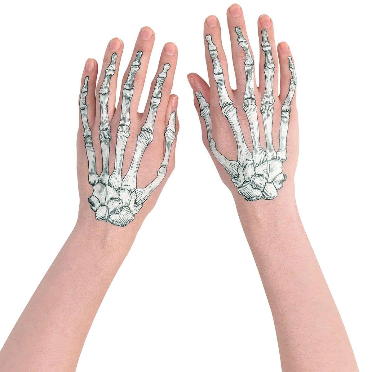 Buy Costume Accessories Skeleton Hand Tattoo sold at Party Expert