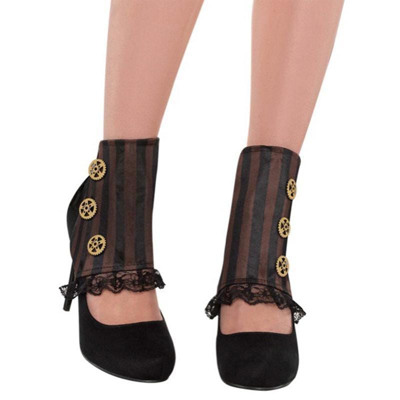 Buy Costume Accessories Steampunk spats for women sold at Party Expert