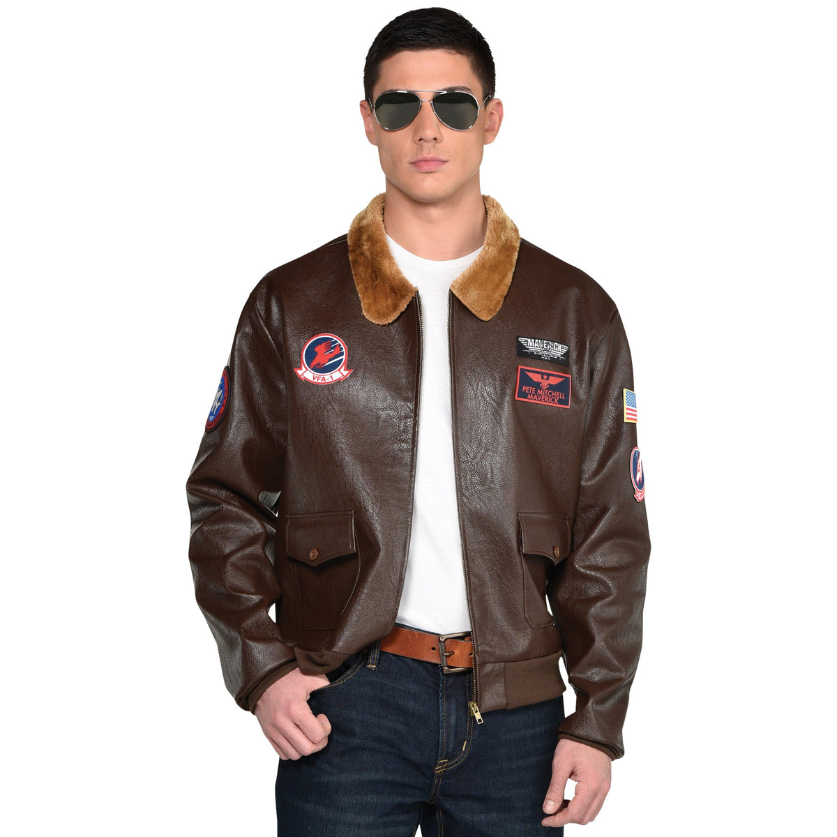 SUIT YOURSELF COSTUME CO. Costume Accessories Top Gun Maverick Bomber Jacket for Adults 192937040942
