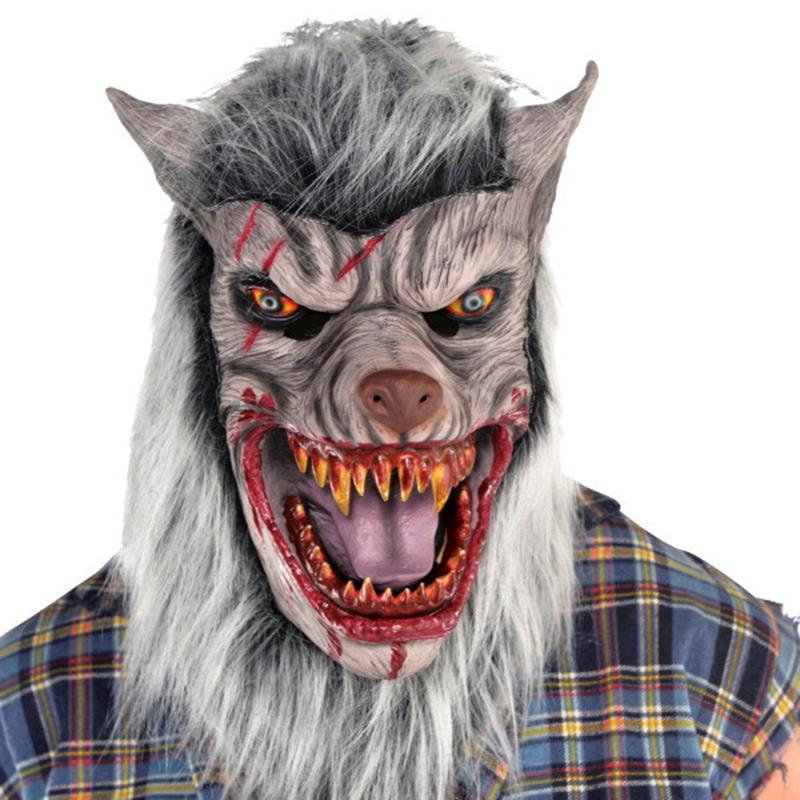 Buy Costume Accessories Werewolf deluxe mask sold at Party Expert