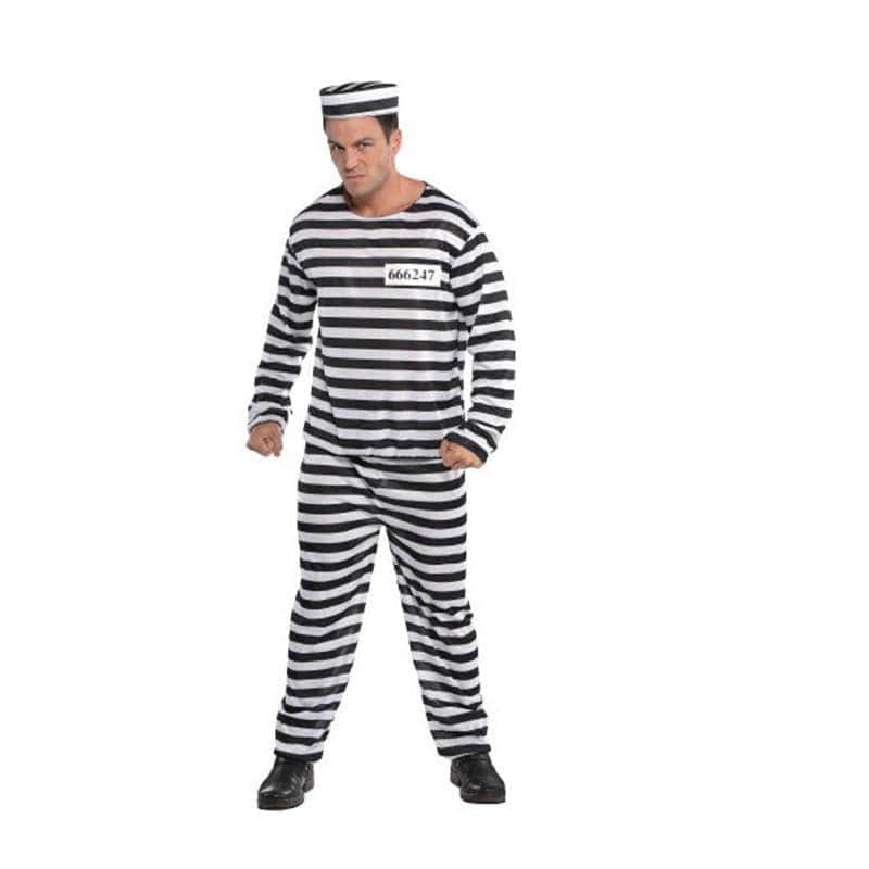 Buy Costumes Jailbird Con Costume for Adults sold at Party Expert