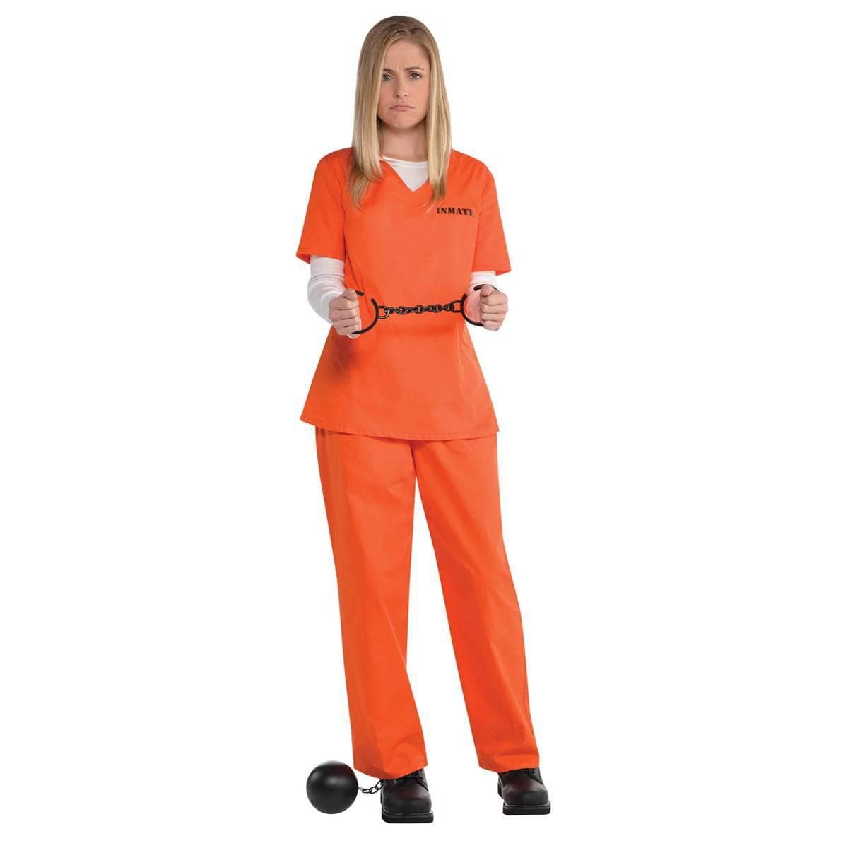SUIT YOURSELF COSTUME CO. Costumes Orange Inmate Costume for Adults 809801758789