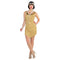 Buy Costumes Roaring 20s Champagne Flapper Costume for Adults sold at Party Expert