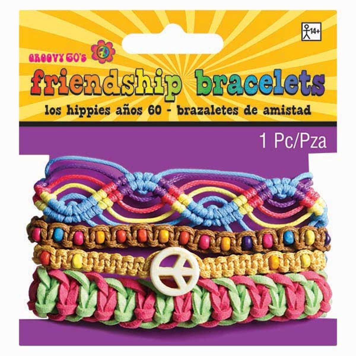 Buy Novelties Friendship Bracelets 4/pkg. sold at Party Expert