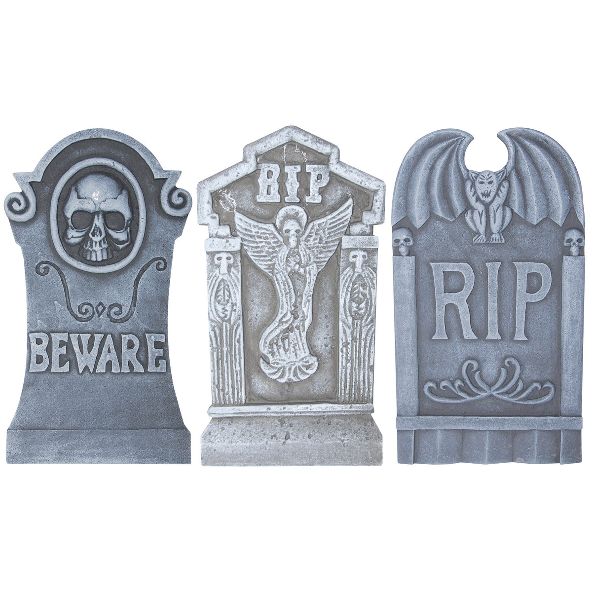 SUNSTAR INDUSTRIES Halloween Tombstone, 21 Inches, Assortment, 1 Count 762543943250