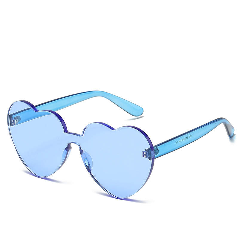 Taizhou Two Circles Trading Co. Ltd. Costume Accessories Blue Fashion Shaped Sunglasses for Adults 810077651667