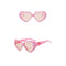 Taizhou Two Circles Trading Co. Ltd. Costume Accessories Light Pink Heart Shaped Sunglasses for Adults 810077657942