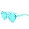 Buy Costume Accessories Turquoise Fashion Shaped Sunglasses for Adults sold at Party Expert