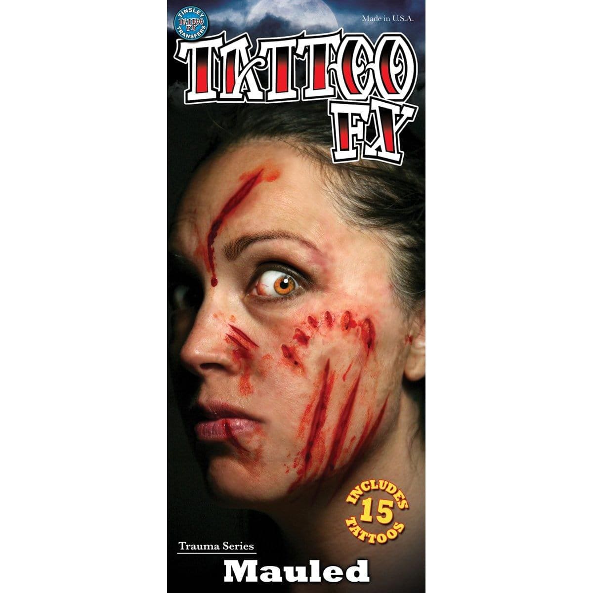 Buy Costume Accessories Mauled trauma temporary tattoo sold at Party Expert